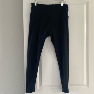 Beyond Yoga Darkest Night High Rise Midi yoga Pants Leggings XL